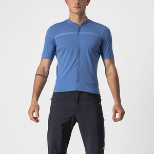 Castelli Unlimited Allroad korte mouw fietsshirt blauw heren XXXL