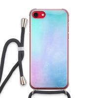 mist pastel: iPhone SE 2020 Transparant Hoesje met koord