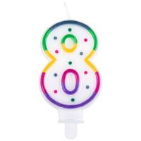 Kaars 8 jaar - thumbnail