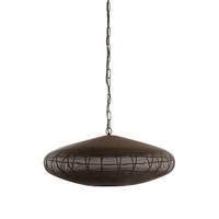 Light & Living Light&living Hanglamp Ø51x20 cm BAHOTO mat donker bruin