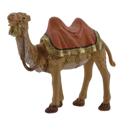 Beeldje van een kameel - kunststof - 12 cm - dierenbeeldjes - voor kerststal