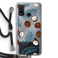 Kokosnoot roze: Huawei P Smart (2020) Transparant Hoesje met koord