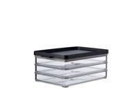 Mepal omnia vleeswarendoos 3-laags zwart