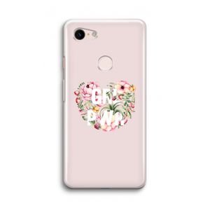 GRL PWR Flower: Google Pixel 3 Transparant Hoesje