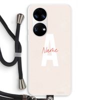 Strawberry Milkshake: Huawei P50 Transparant Hoesje met koord