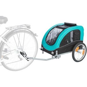 Trixie Hondenfietskar limited edition zwart / turquoise