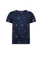 B.Nosy Jongens t-shirt AOP - Navy blauw