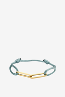 Just Franky armband Charm 2 Links satin geelgoud