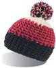 Atlantis AT732 Everest Beanie - Black/Burgundy/White - One Size