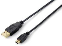 Equip 128225 USB-kabel 3 m USB 2.0 USB A Mini-USB B Zwart