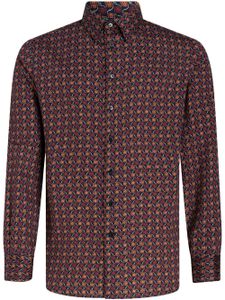 ETRO chemise en coton à imprimé graphique - Rouge