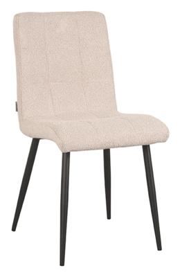 LABEL51 Eetkamerstoel 'Sam' Bouclé, kleur Naturel