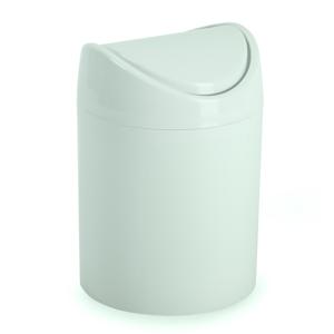 Plasticforte Mini prullenbakje met klepdeksel - mintgroen - 1,4L - 17 cm