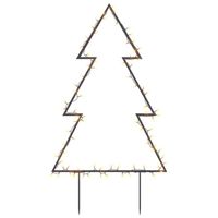 vidaXL Kerstverlichting kerstboom met grondpinnen 80 LED's 60 cm - thumbnail