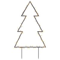 vidaXL Kerstverlichting kerstboom met grondpinnen 80 LED's 60 cm