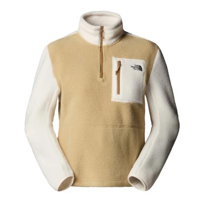 The North Face Yumiori 1/4 Zip Fleece Dames Khaki Stone/White Dune/ XL