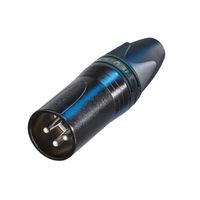 Neutrik NC3MXX-BAG Male XLR kabeldeel 3p zwart - thumbnail