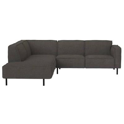 Leen Bakker - Hoekbank Madison Links - Maggy - Stof - Taupe - 230x258x77 Cm