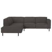 Leen Bakker - Hoekbank Madison Links - Maggy - Stof - Taupe - 230x258x77 Cm