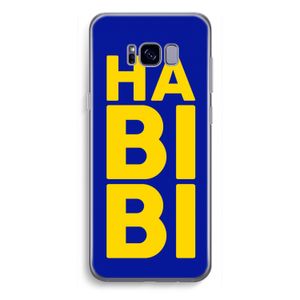 Habibi Blue: Samsung Galaxy S8 Plus Transparant Hoesje