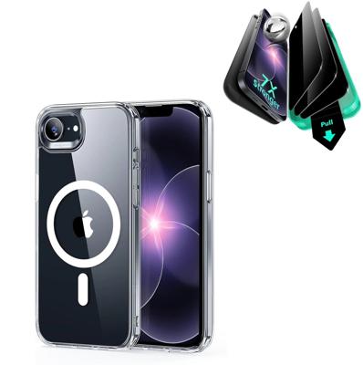 iPhone 17e Bundle Classic Hybrid Magnetic Case & Armorite® Privacy Screen Protector - Clear