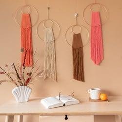 Yarn and Colors Waterfall Wall Hanging 040 Pink Sand Macramé Pakket