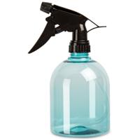 Plasticforte Plantenspuit - 500 ml - transparant blauw - verstuiver - 18 cm - kunststof