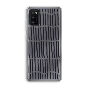 Moroccan stripes: Samsung Galaxy A41 Transparant Hoesje