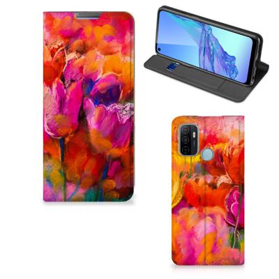 Bookcase OPPO A53 | A53s Tulips Bookcase OPPO A53 | A53s Tulips
