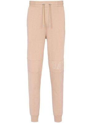 Balmain short de sport à logo embossé - Tons neutres