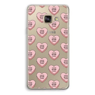 Chicks before dicks: Samsung Galaxy A3 (2016) Transparant Hoesje