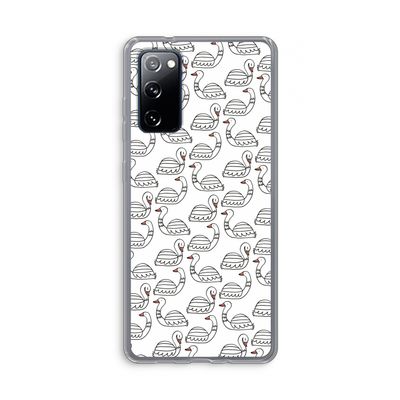 Zwanen: Samsung Galaxy S20 FE / S20 FE 5G Transparant Hoesje