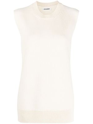 Jil Sander débardeur en cachemire - Blanc