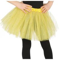 Fiesta Petticoat/tutu rokje - meisjes - geel - 31 cm - Tule onderrokje - kinderen