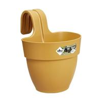 ELHO - Bloempot - Vibia Campana Easy Hanger Small - Honing Geel - Buitenbalkon - L 24,1 x B 20,5 x H 26,5 cm ELHO - Bloempot - Vibia Campana Easy Hanger Small - Honing Geel - Buitenbalkon - L 24,1 x B 20,5 x H 26,5 cm