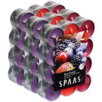 Spaas Geurtheelichtjes/waxinelichtjes - 72x - Berry Cocktail - 4,5 branduren - geurkaarsen