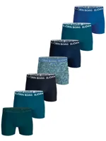 Bjorn Borg 7-Pack jongens boxershorts - Cotton stretch - 128 - Blauw - Onderbroek - Ondergoed - 128 - Onderbroek - Ondergoed