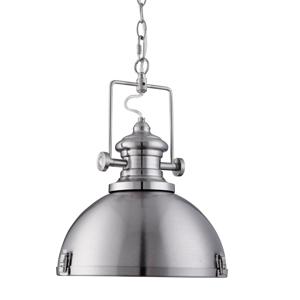 Searchlight Hanglamp Industrial Pendants Ø 31cm zilver mat 2297SS