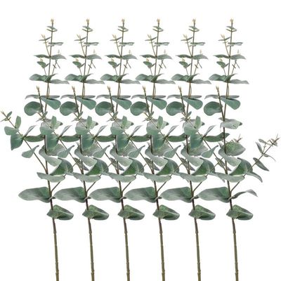 Set van 6x stuks Groene Eucalyptus kunsttakken kunstplant 68 cm