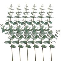 Set van 6x stuks Groene Eucalyptus kunsttakken kunstplant 68 cm - thumbnail