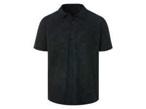 LIVERGY Heren poloshirt (Zwart, M)
