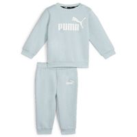 PUMA Minicats Essentials Crew Trainingspak Baby / Peuters Grijsblauw Wit - thumbnail