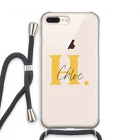 Amber Script: iPhone 7 PLUS Transparant Hoesje met koord