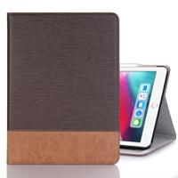 Kruis van textuur horizontale Flip PU lederen Case voor de iPad Pro 12 9 inch (2018) met houder & Card Slots & portefeuille (koffie)