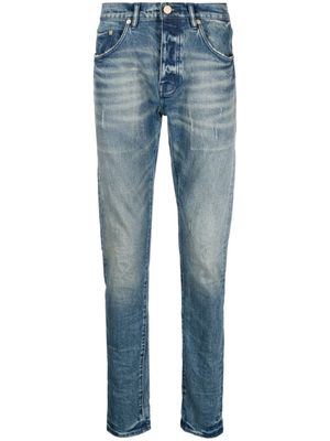 Purple Brand jean slim à taille basse - Bleu