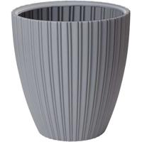 Bloempot - Garden ID - Fancy - 40 x 42 cm - Voor tuin, balkon of interieur - Lichtgrijs