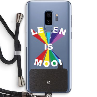 Het Leven Is Mooi: Samsung Galaxy S9 Plus Transparant Hoesje met koord