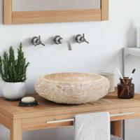 VidaXL Gootsteen 40x12 cm marmer crème