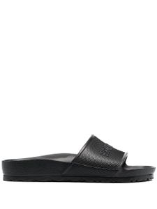 Birkenstock claquettes à logo en relief - Noir