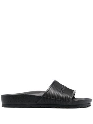 Birkenstock claquettes à logo en relief - Noir